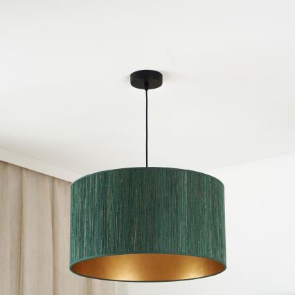Brilagi - Lampa wisząca na linkach BOSTON ROLLER 1xE27/15W/230V śr. 45 cm słoma zielona/złota