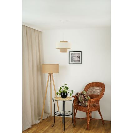Brilagi - Lampa wisząca na linkach DALLAS 1xE27/15W/230V śr. 30 cm brązowy/kremowy/biały