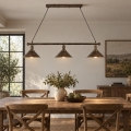 BRILAGI - Lampa wisząca FORGE na linkach 3xE27/60W/230V miedziana/patina