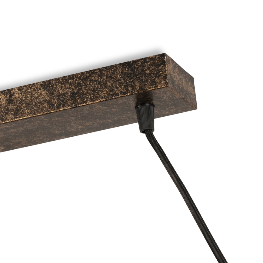 BRILAGI - Lampa wisząca FORGE na linkach 3xE27/60W/230V miedziana/patina