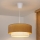 Brilagi - Lampa wisząca LED BOHO ECO na lince 1xE27/10W/230V, średnica 40 cm, beżowy/kremowy