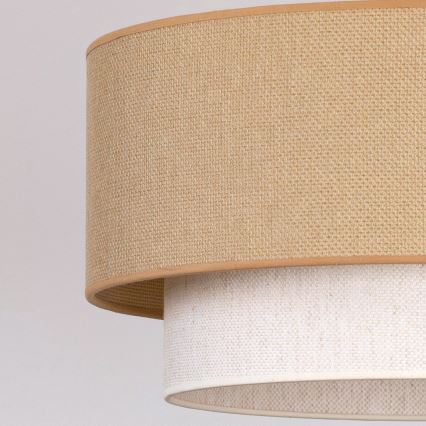 Brilagi - Lampa wisząca LED BOHO ECO na lince 1xE27/10W/230V, średnica 40 cm, beżowy/kremowy