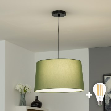 Brilagi - Lampa wisząca LED CERIA na przewodzie 1xE27/40W/230V Ø45 cm zielona