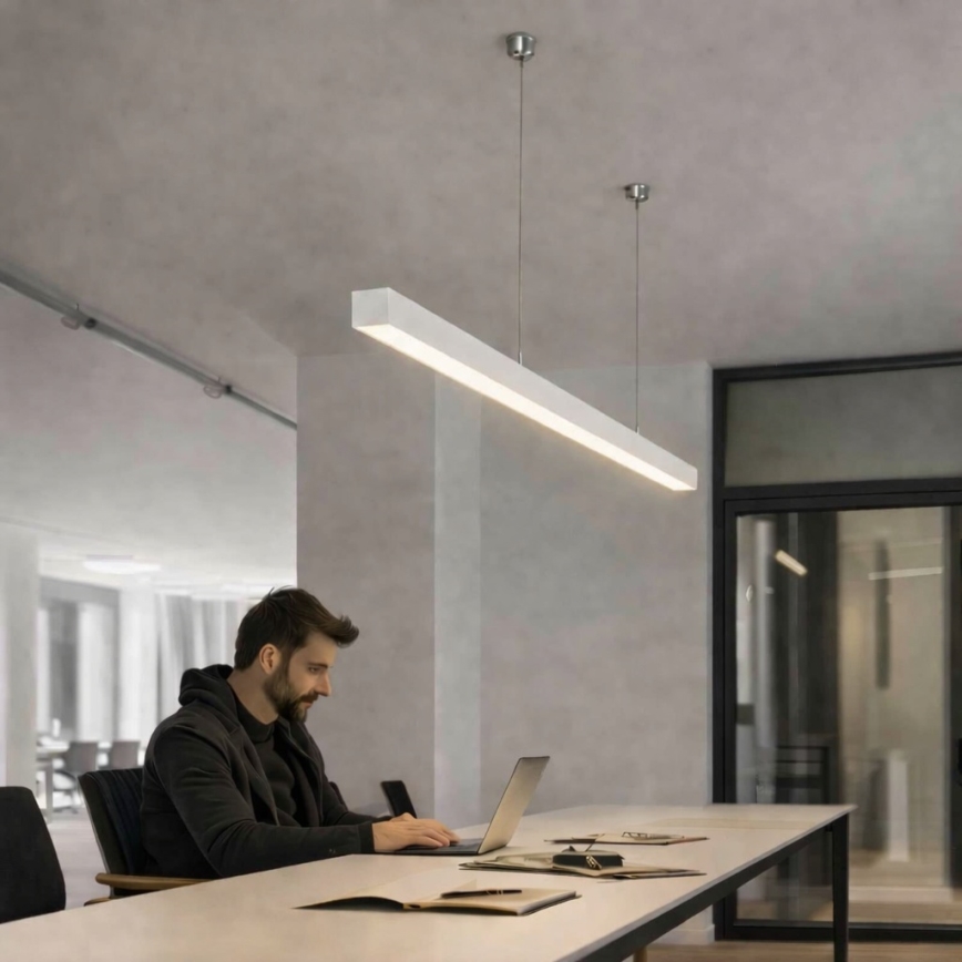 Brilagi - Lampa wisząca FULLDAY LED/30/40/50W/230V 2700/4000/6000K 150 cm biała