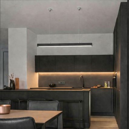 Brilagi - Lampa wisząca FULLDAY LED/20/30/40W/230V 2700/4000/6000K 120 cm czarna