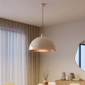 Brilagi - Lampa wisząca LED METALO na lince 1xE27/40W/230V średnica 40 cm beżowa/miedziana