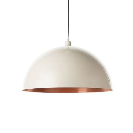 Brilagi - Lampa wisząca LED METALO na lince 1xE27/40W/230V średnica 40 cm beżowa/miedziana