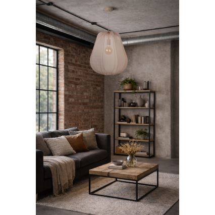 Brilagi - Lampa wisząca LED na lince ARVEN 1xE27/8W/230V Ø 37 cm beżowa