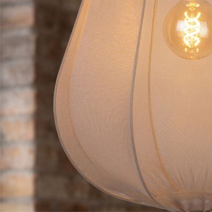 Brilagi - Lampa wisząca LED na lince ARVEN 1xE27/8W/230V Ø 37 cm beżowa