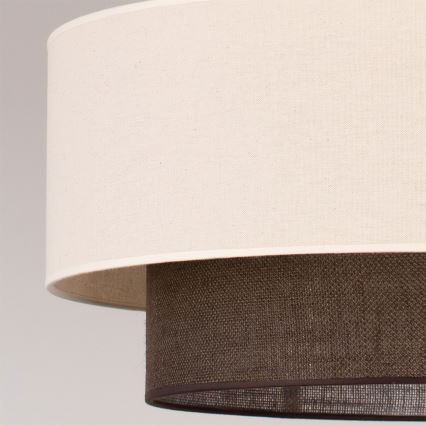 Brilagi - Lampa wisząca LED na lince BOHO STYLE 3xE27/15W/230V śr. 60 cm kremowo-brązowa