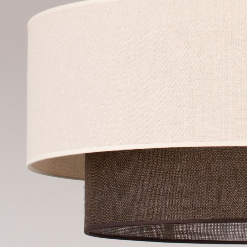 Brilagi - Lampa wisząca LED na lince BOHO STYLE 3xE27/15W/230V śr. 60 cm kremowo-brązowa