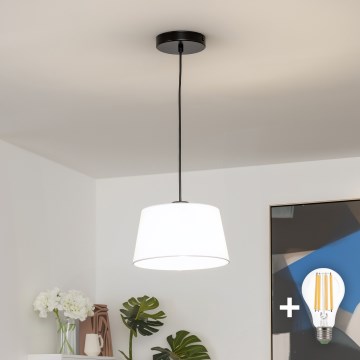 Brilagi - Lampa wisząca LED na lince CERIA 1xE27/40W/230V śr. 25 cm biała