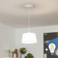 Brilagi - lampa wisząca LED na lince CERIA 1xE27/40W/230V, śr. 25 cm, biała