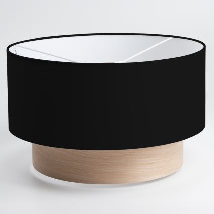 Brilagi - Lampa wisząca LED na lince CERIA 1xE27/40W/230V śr. 50 cm czarny/beżowy