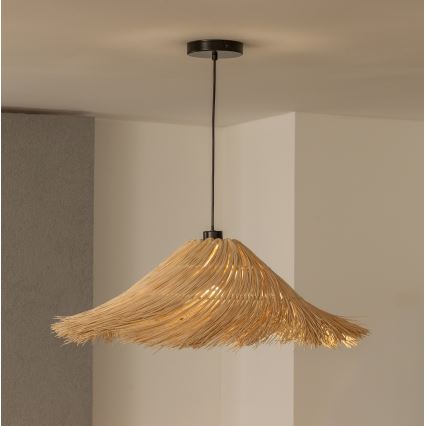 Brilagi - Lampa wisząca LED na lince CERIA BOHO, 1xE27/40W/230V, śr. 100 cm, rattan