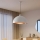 Brilagi - Lampa wisząca LED na lince METALO 1xE27/40W/230V Ø 60 cm biała/miedziana