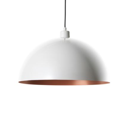 Brilagi - Lampa wisząca LED na lince METALO 1xE27/40W/230V Ø 60 cm biała/miedziana