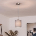 Brilagi - Lampa wisząca LED na lince NUBILA 1xE27/60W/230V śr. 14 cm czarna/jasnoszara