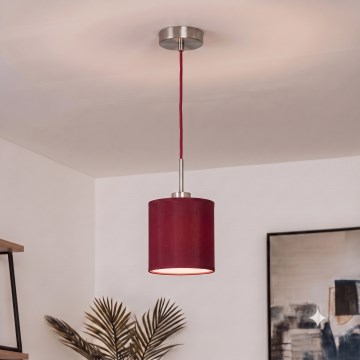 Brilagi - Lampa wisząca LED na lince NUBILA 1xE27/60W/230V śr. 14 cm pompejańska czerwień