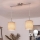 Brilagi - Lampa wisząca LED na lince NUBILA 2xE27/60W/230V jasnobrązowa