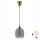 Brilagi - Lampa wisząca LED na lince RETRO GLASS 1xE27/60W/230V śr. 14 cm brązowa/dymnoszara