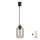 Brilagi - Lampa wisząca LED na lince RETRO GLASS 1xE27/60W/230V śr. 14 cm czarny/dymny szary