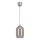 Brilagi - Lampa wisząca LED na lince RETRO GLASS 1xE27/60W/230V śr. 14 cm srebrna/dymnoszara