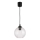 Brilagi - Lampa wisząca LED na lince RETRO GLASS 1xE27/60W/230V śr. 18 cm czarny/przezroczysty