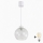 Brilagi - Lampa wisząca LED na lince RETRO GLASS 1xE27/60W/230V średnica 25 cm biała/przezroczysta