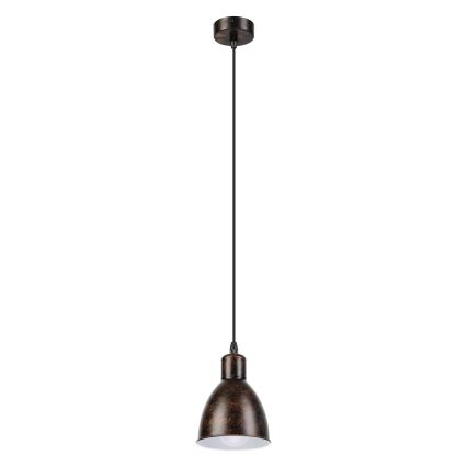 Brilagi - Lampa wisząca LED na lince RIDDY 1xE27/60W/230V miedziana/patina