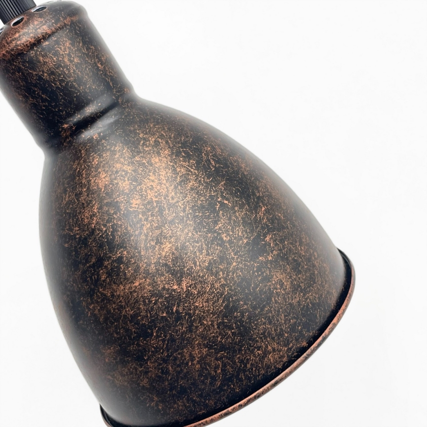 Brilagi - Lampa wisząca LED na lince RIDDY 1xE27/60W/230V miedziana/patina