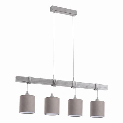 Brilagi - Lampa wisząca LED na linkach NUBILA 4xE27/60W/230V szary/antracyt