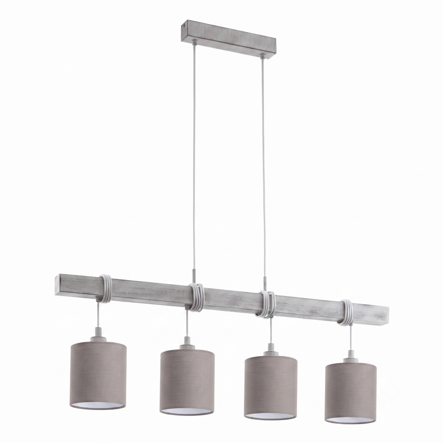 Brilagi - Lampa wisząca LED na linkach NUBILA 4xE27/60W/230V szary/antracyt