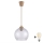 Brilagi - Lampa wisząca LED na linkach RETRO GLASS 1xE27/60W/230V, śr. 25 cm, beżowa/dymiona szara