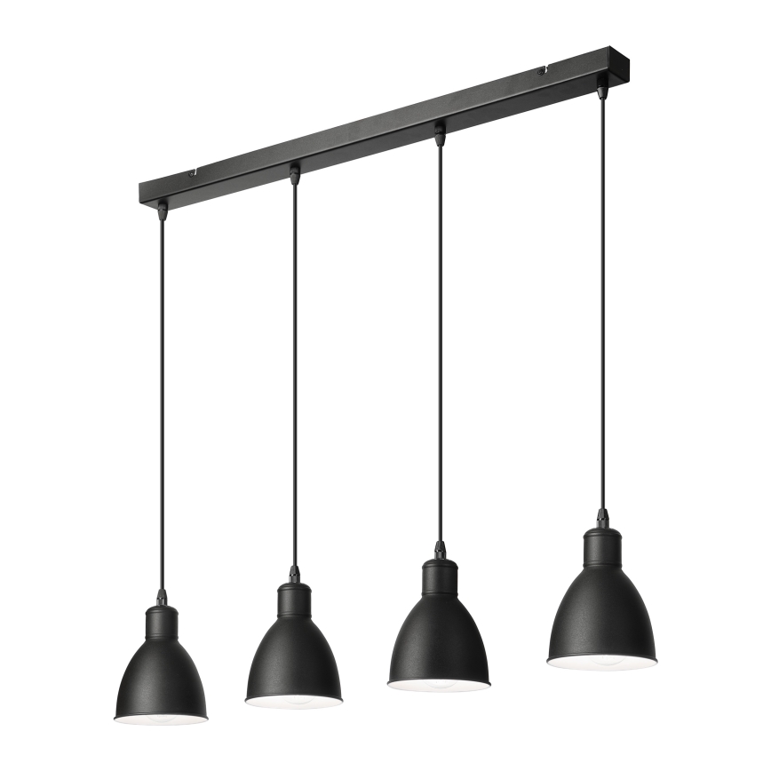 BRILAGI - Lampa wisząca LED na linkach RIDDY 4xE27/60W/230V czarna