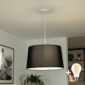 Brilagi - Lampa wisząca LED na linkę CERIA 1x E27/40W/230V średnica 45 cm czarna