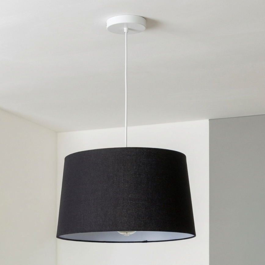 Brilagi - Lampa wisząca LED na linkę CERIA 1x E27/40W/230V średnica 45 cm czarna