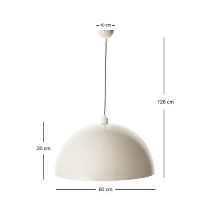 Brilagi - Lampa wisząca LED na linkę METALO 1xE27/40W/230V śr. 60 cm beżowy/miedziany