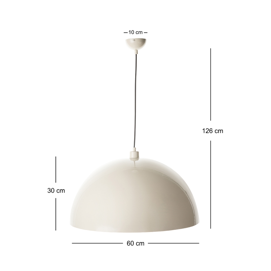Brilagi - Lampa wisząca LED na linkę METALO 1xE27/40W/230V śr. 60 cm beżowy/miedziany