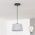 Brilagi - Lampa wisząca LED na przewodzie CERIA 1xE27/40W/230V śr. 25 cm szara