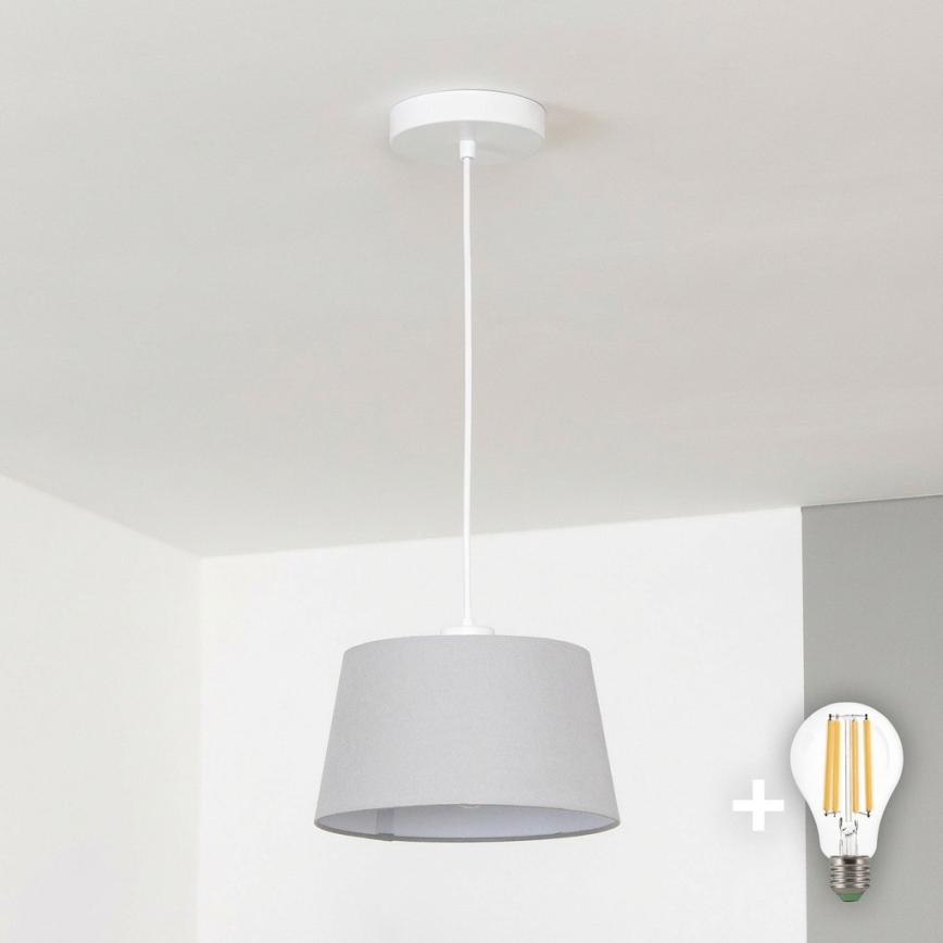 Brilagi - Lampa wisząca LED na przewodzie CERIA 1xE27/40W/230V śr. 25 cm szara