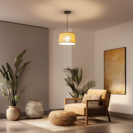 Brilagi - Lampa wisząca LED na przewodzie CERIA 1xE27/40W/230V śr. 35 cm beżowa