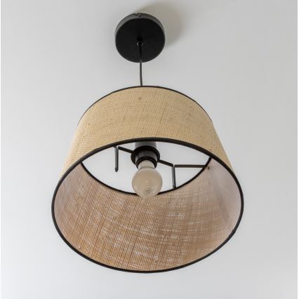 Brilagi - Lampa wisząca LED na przewodzie CERIA 1xE27/40W/230V śr. 35 cm beżowa