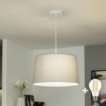 Brilagi - Lampa wisząca LED na przewodzie CERIA 1xE27/40W/230V śr. 45 cm szara