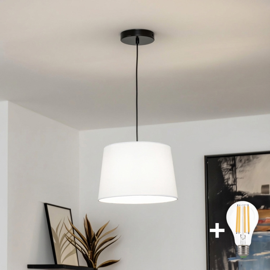Brilagi - Lampa wisząca LED na przewodzie CERIA 1xE27/40W/230V Ø 30 cm biała