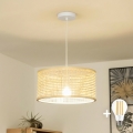 Brilagi - Lampa wisząca LED na przewodzie CERIA BOHO 1xE27/40W/230V śr. 25 cm bambus