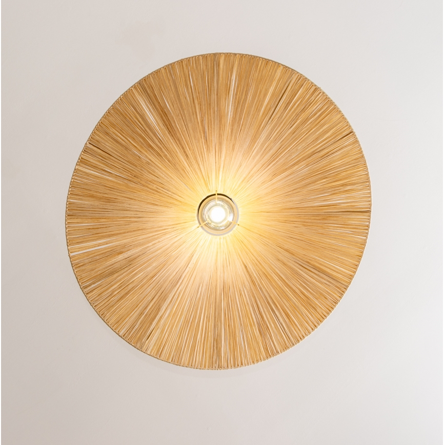 Brilagi - Lampa wisząca LED na przewodzie CERIA BOHO 1xE27/40W/230V śr. 80 cm, abażur z rafii