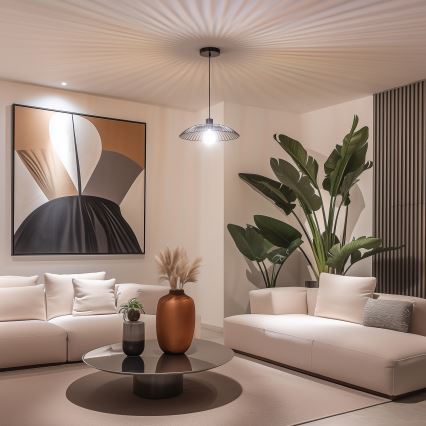 Brilagi - Lampa wisząca LED na przewodzie CERIA WIRE 1xE27/40W/230V śr. 26 cm czarna