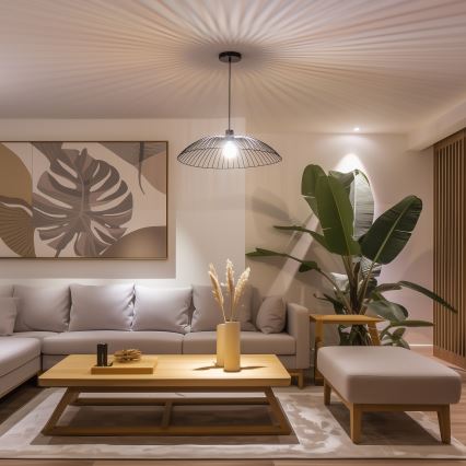 Brilagi - Lampa wisząca LED na przewodzie CERIA WIRE 1xE27/40W/230V śr. 60 cm czarna