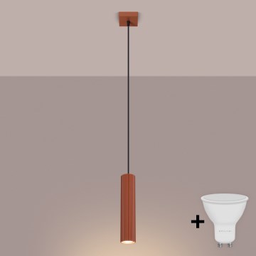 BRILAGI - Lampa wisząca LED na przewodzie CRESTO 1xGU10/10W/230V pomarańczowa
